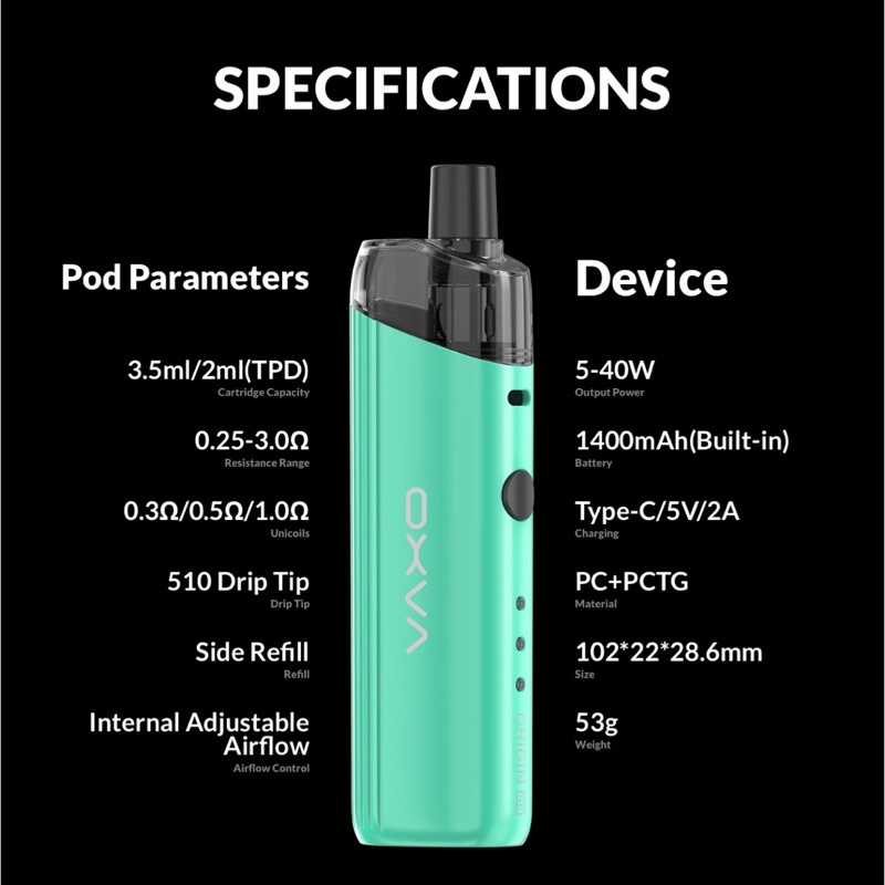 OXVA ORIGIN SE KIT 40W Build In Battery