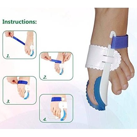 ALAT TERAPI JEMPOL KAKI BUNION PAD PELURUS JEMPOL KAKI, HALLUX VALGUS SPLINT