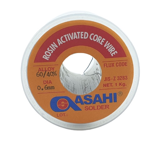 Timah Solder Asahi 0.6mm 1kg Timah Gulung 0.6 mm 1 kg Grade 60% Alloy