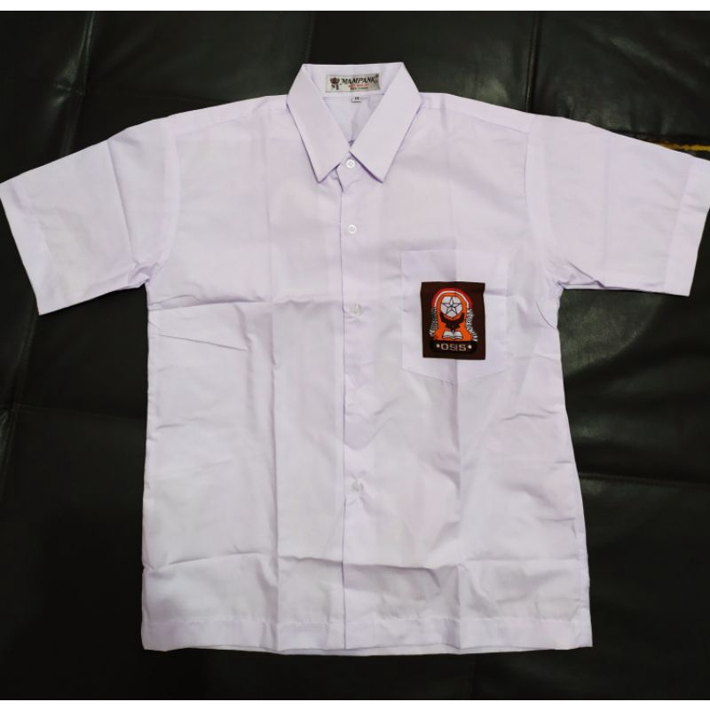 Baju Seragam Merk Mampank Lengan Pendek SMA / Baju SMA Mampank / Baju Seragam SMA