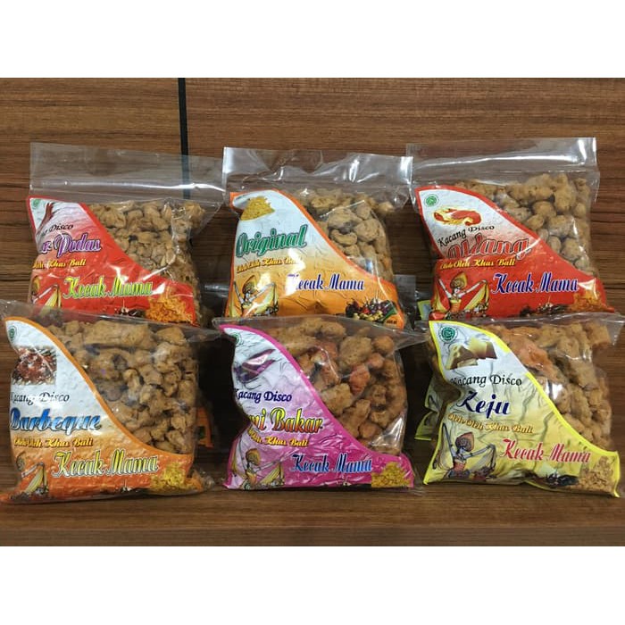 

Kacang Disco KECAK MAMA Khas Bali 400gr varian 6 rasa