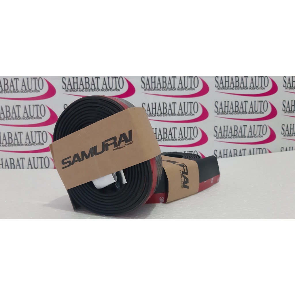 Karet Pelindung Bumper Samurai Lips HITAM POLOS 2,5 Meter