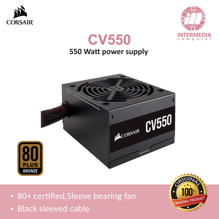 PSU Power Supply Corsair CV550 80+ Bronze