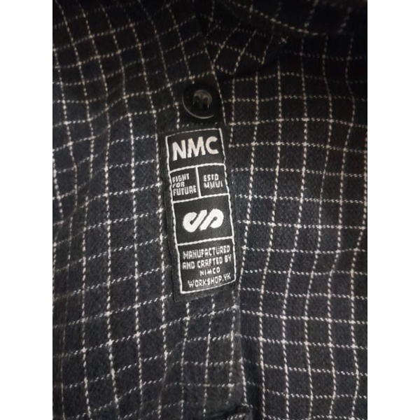 [PRELOVED] Kemeja Flanel Nimco Size S - Black