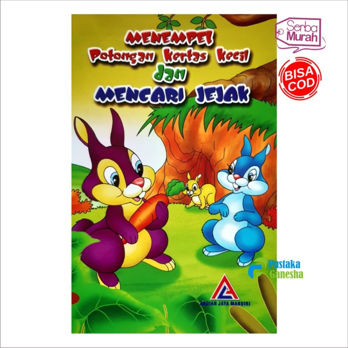 Buku TK Belajar Menempel dan Mencari Jejak Anak PAUD RA Playgroup Penerbit Ardian Jaya Mandiri