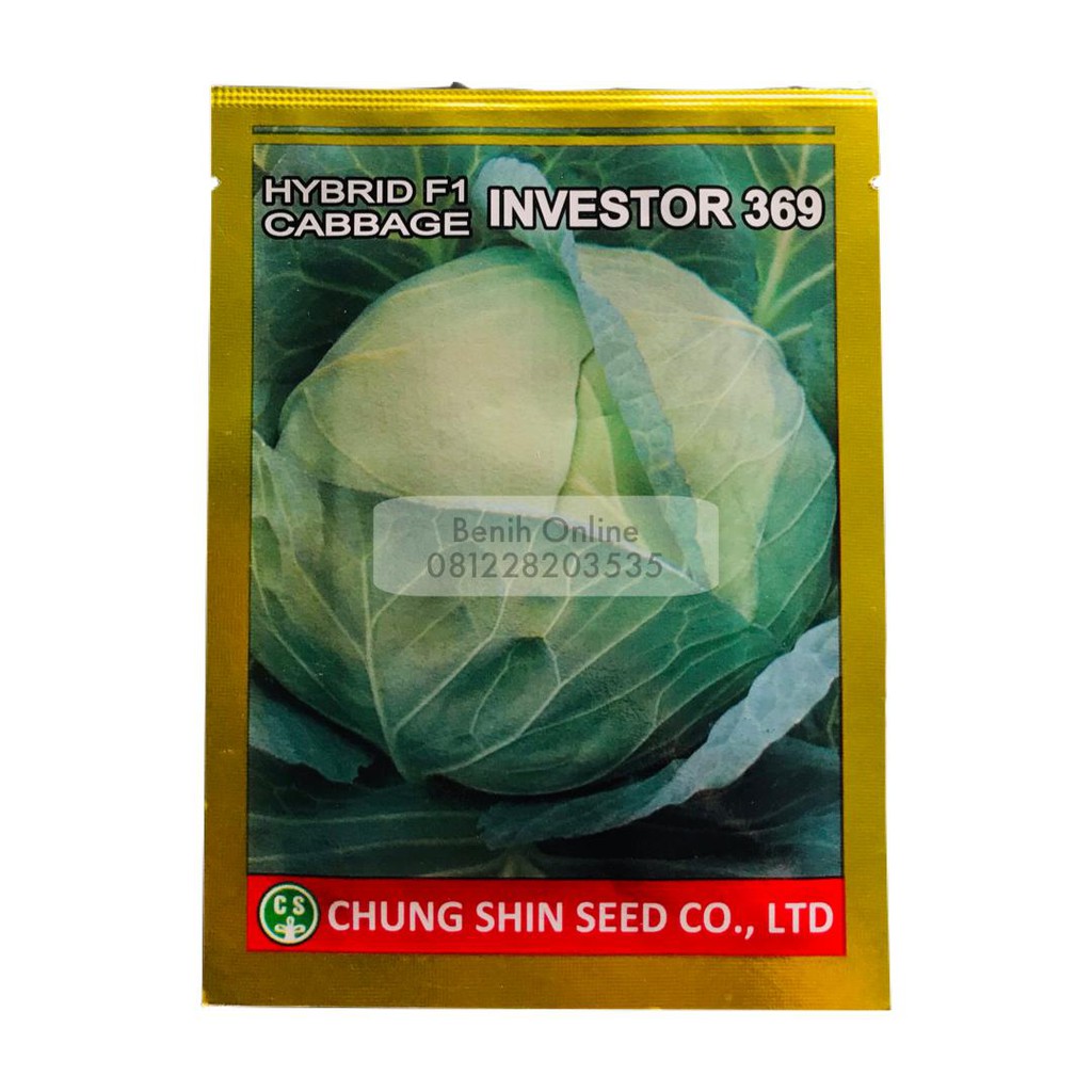 BENIH KUBIS HIBRIDA - INVESTOR 369 - 10 gr - Chung Shin Seed grand 11 gutji green nova