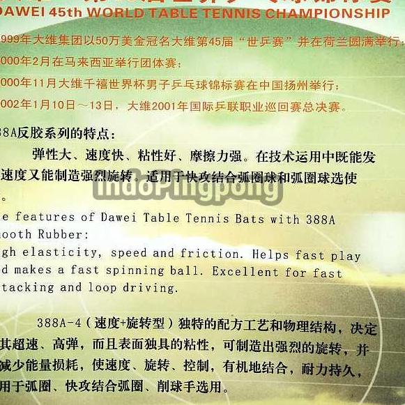 ☉ Dawei 388 A-4 ~ Rubber Karet 388A ○