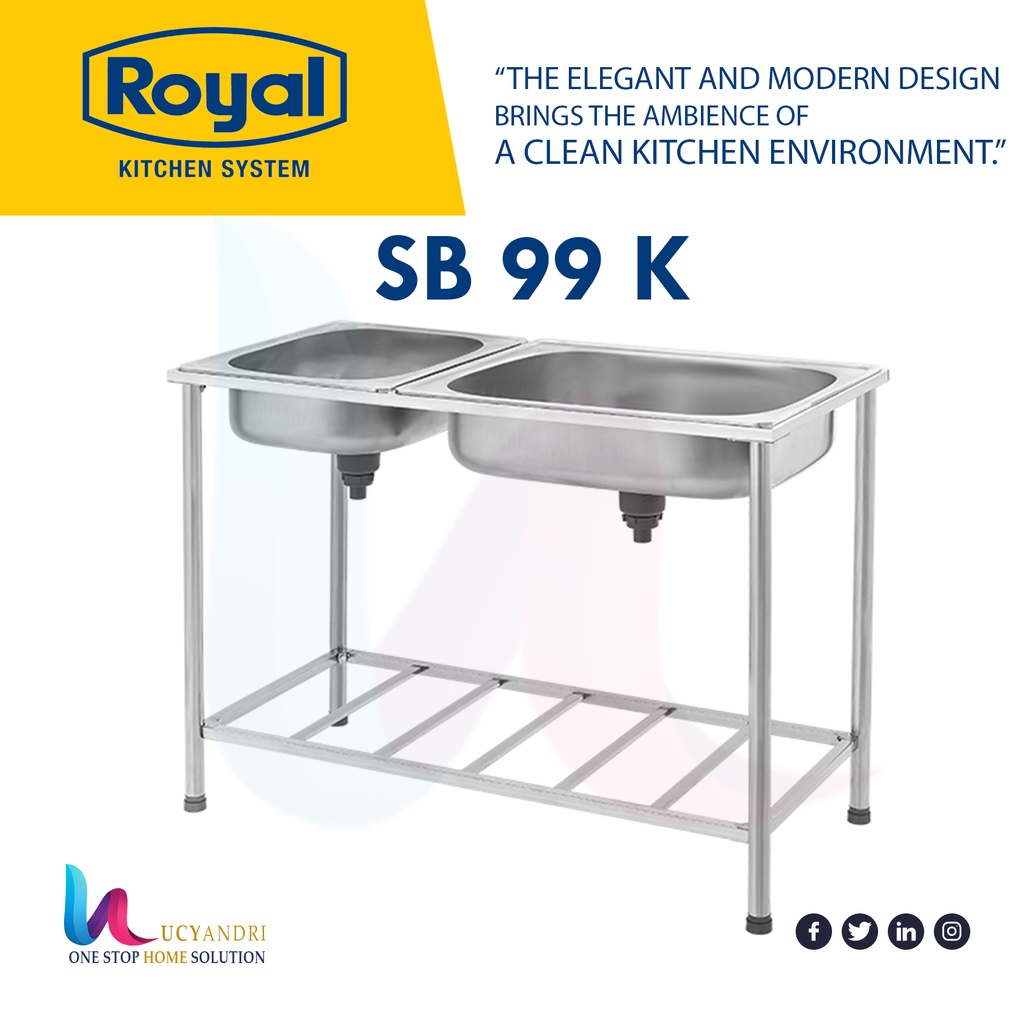 KITCHEN SINK ROYAL SB 99 PK MEJA CUCI PIRING PORTABLE