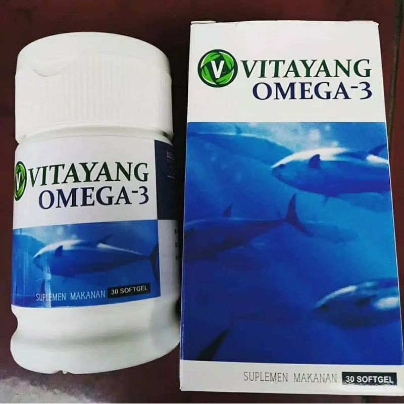 Vitayang Omega 3 Minyak Ikan Omega 3 Suplemen Jantung Syaraf Otak Original KK Indonesia