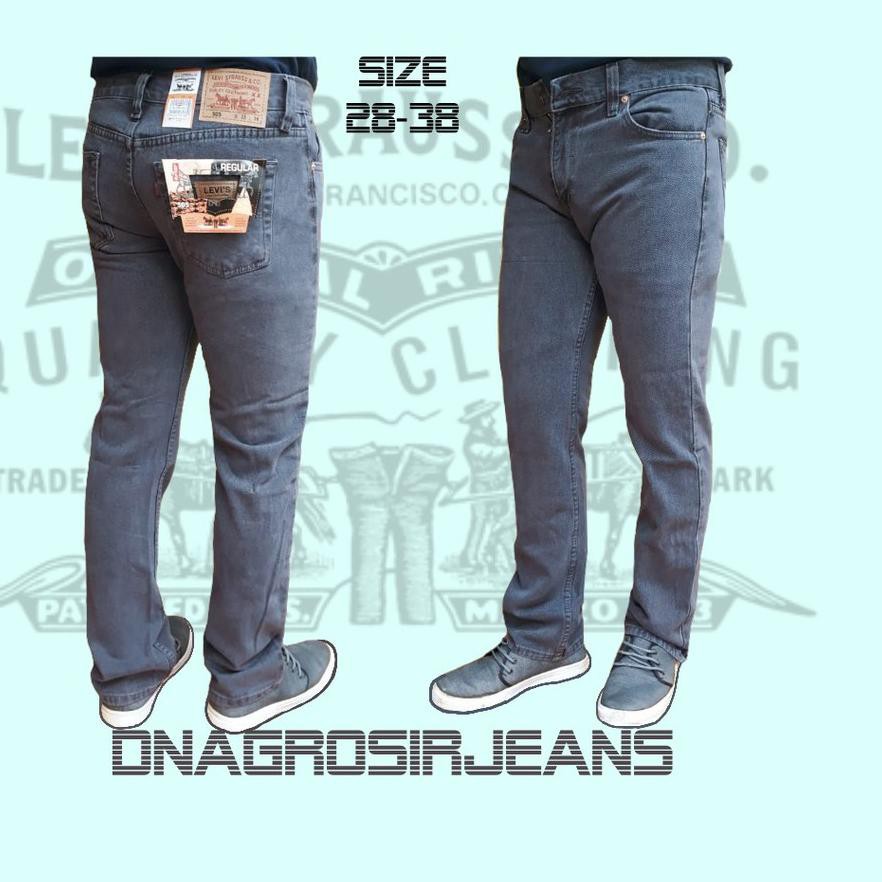 (oux-713) celana jeans pria levis straight 505 size 28 - 38 grade original quality (bisa cod) ..