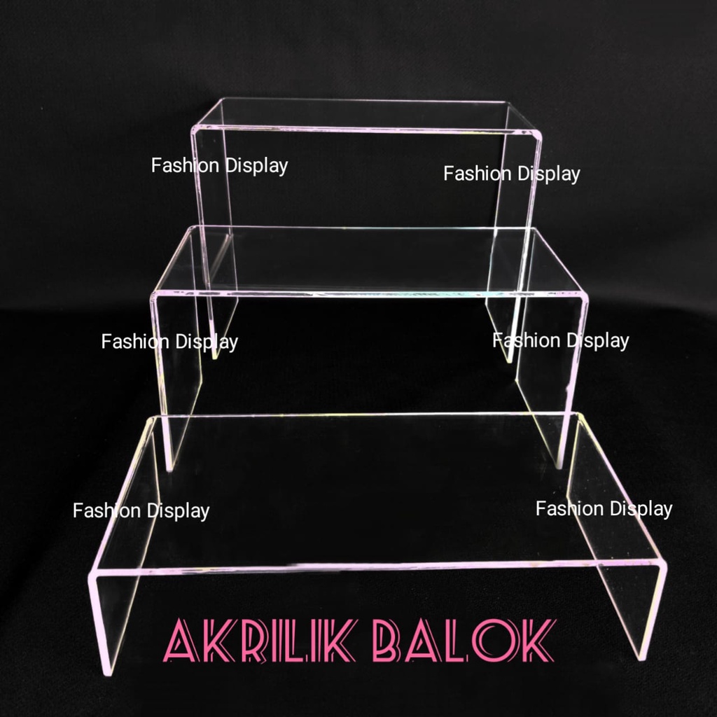 Akrilik Tas Dompet Display Pajangan Tas Dompet Stand Akrilik Balok Stand Serbaguna-BH