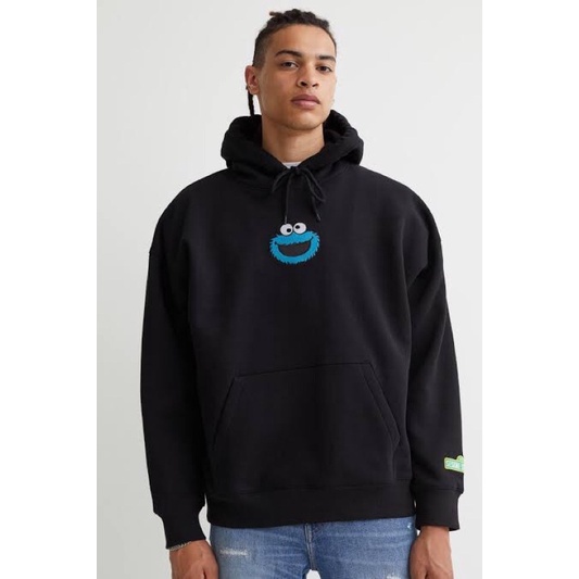 HOODIE HNM SESAME STREET BLACK
