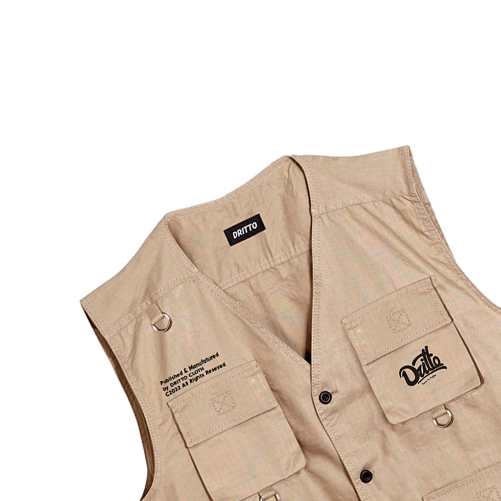 Dritto Vest - Nazio Rompi/Vest Unisex -  Brown