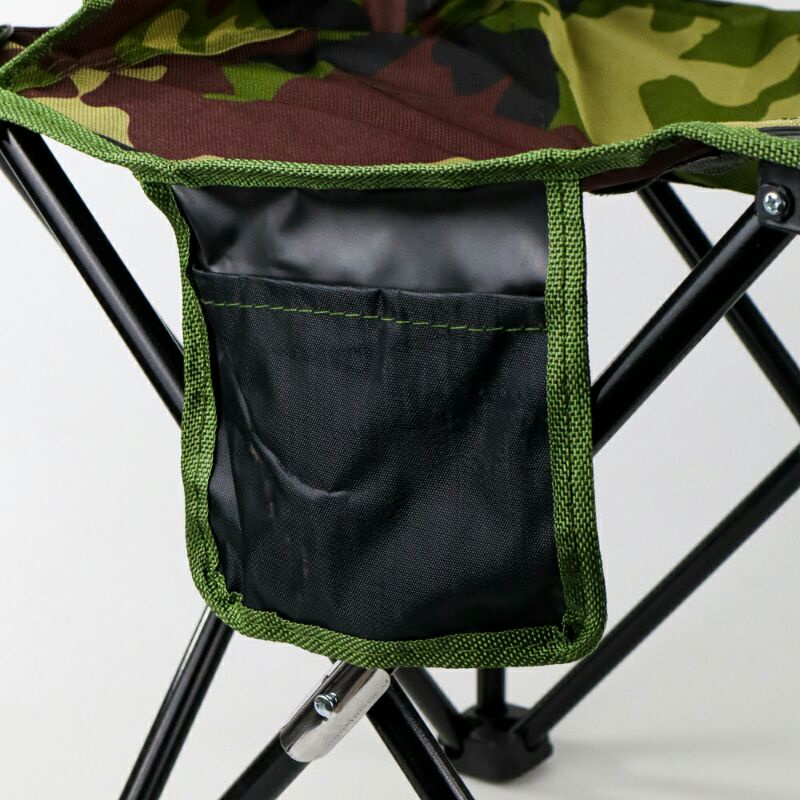 Kursi Lipat  Portable Memancing Camping Fishing Chair Desain Army S-1017 Army Green