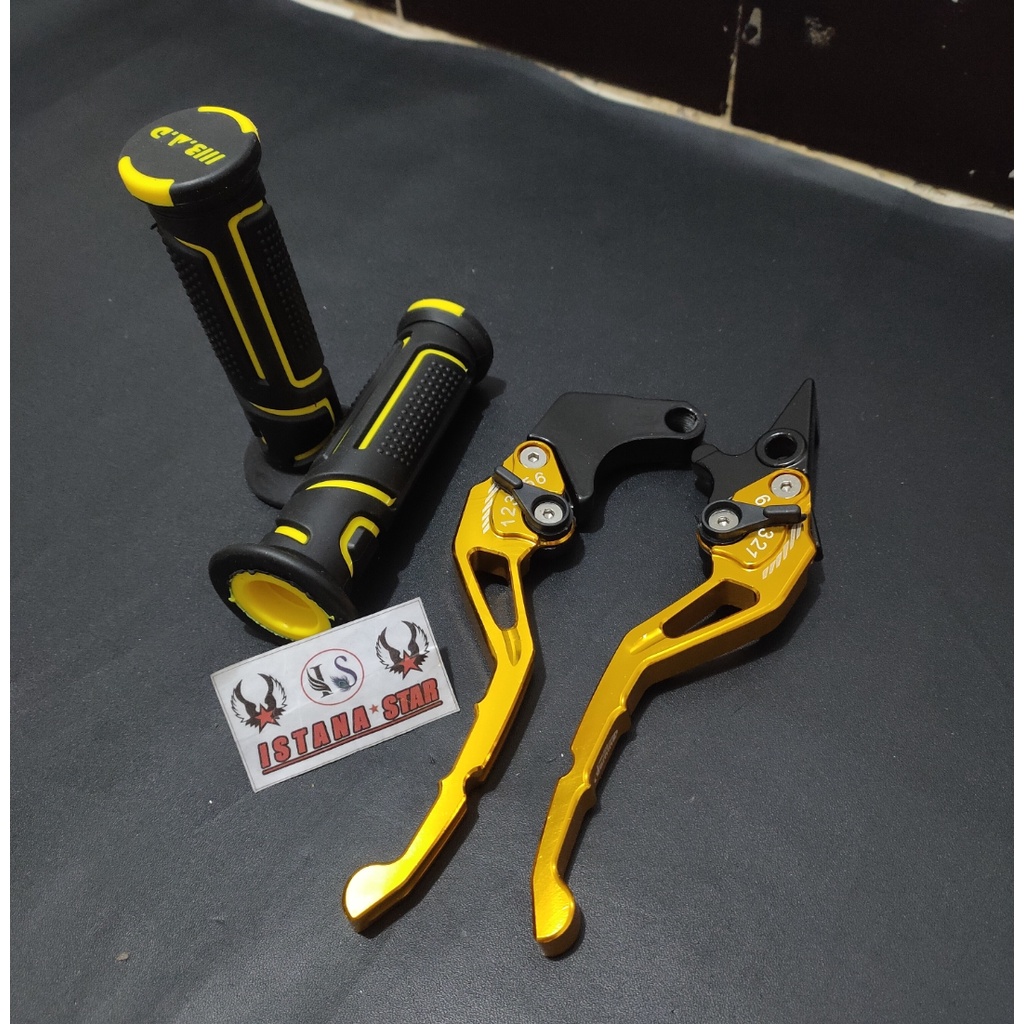 Handle Rem Dan Kopling Full CNC Honda Cb 150 R. CBR 150, Verza, pluss grip fast biker EMAS