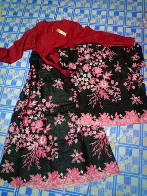 Promo Termurah !! Ada Anaknya Tile Mutiara Batik Couple Gamis Brokat Syari Murah