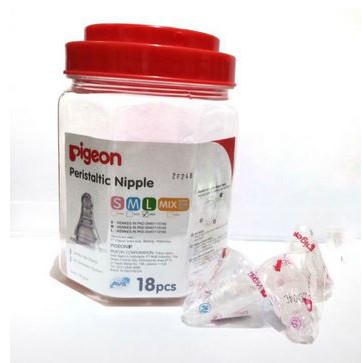 Dot silicone Nipple Pigeon Nipple Toples / Silicone Standard Eco Original DOT Silicone Nipple Pigeon DOT S M L DOT Bayi Dot Botol Bayi Silicone Standar SNI