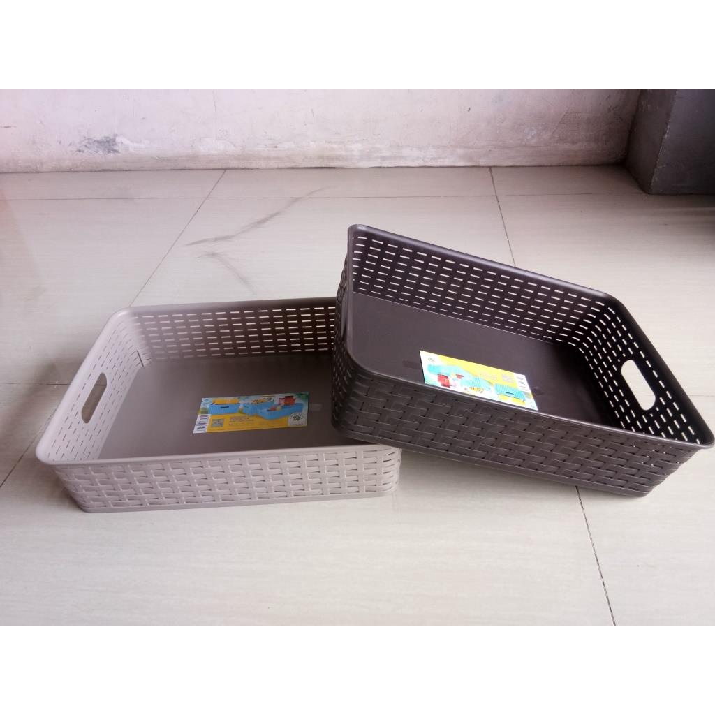 Keranjang Serbaguna Container Mini Dorota Green Leaf 3303