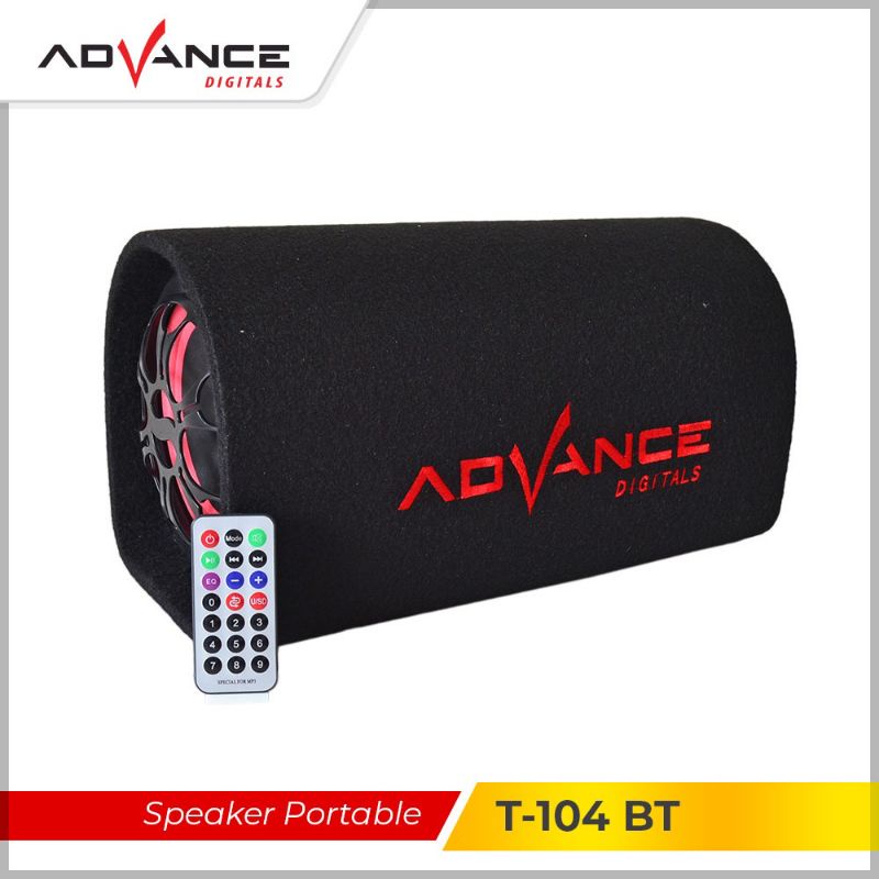 Advance Subwoofer Bass Speaker Bluetooth T104BT Remote 10&quot;