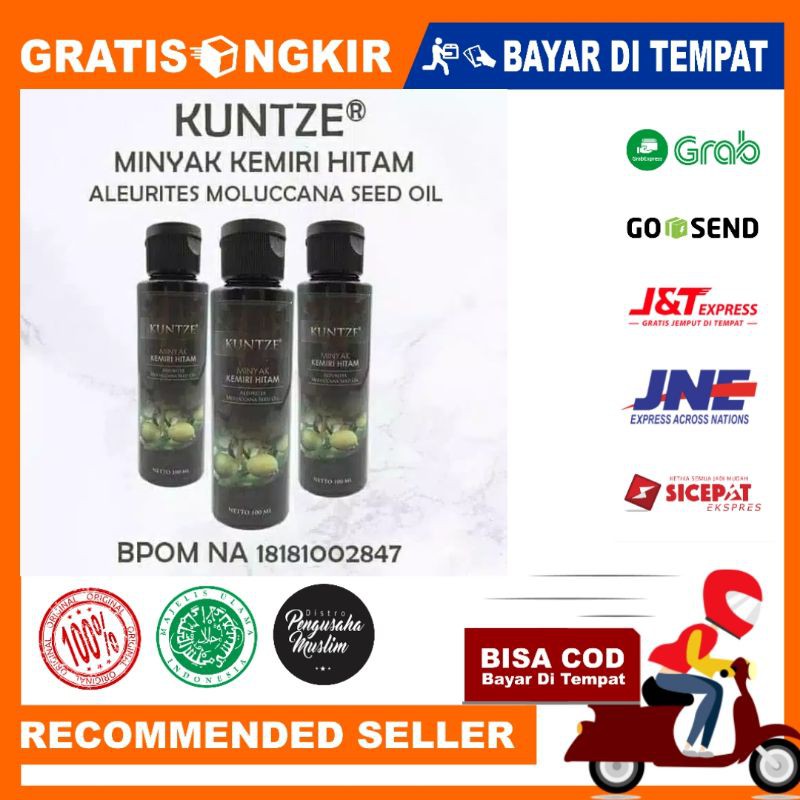 Kuntze MINYAK KEMIRI HITAM ASLI PENUMBUH RAMBUT / KEMIRI BLACK ORIGINAL 100 %