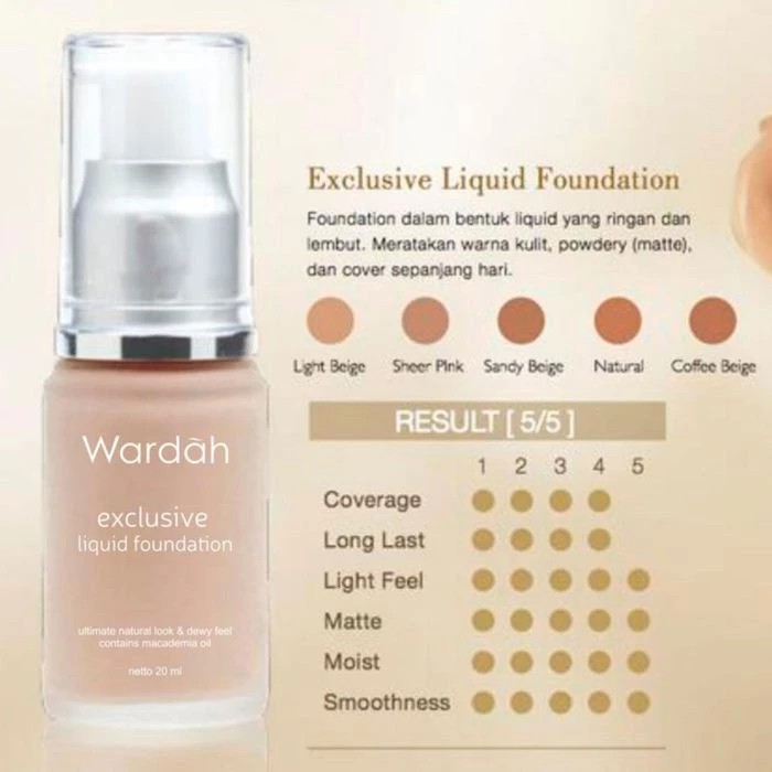 WARDAH Exclusive Liquid Foundation