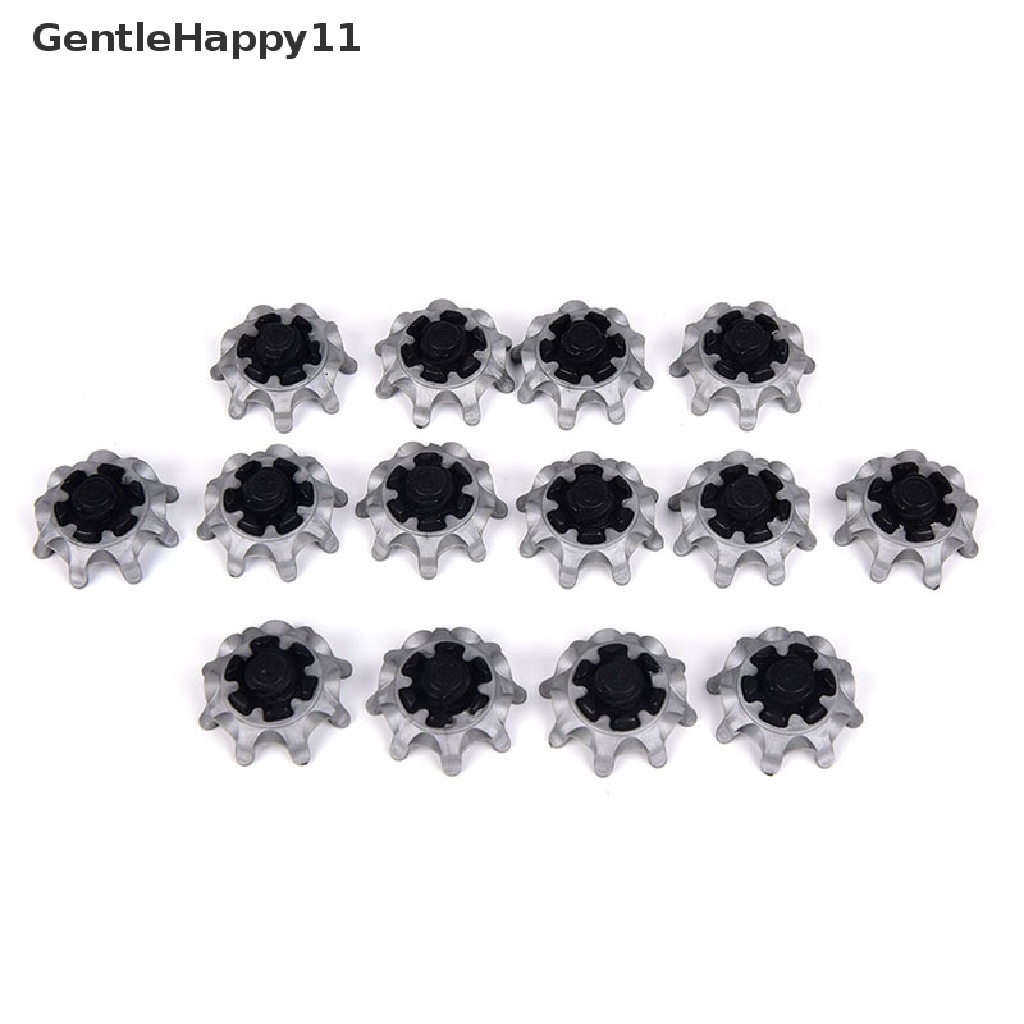 Gentlehappy 14 Pcs Sepatu Golf Spike Soft Spikes Fast Twist Studs Shoe Spikes Set Pengganti