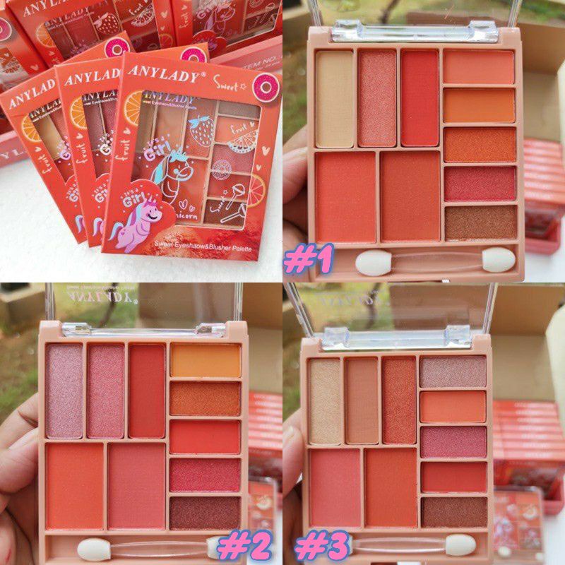 PROMO!!!EYESHADOW PALETTE PEACH ANYLADY 834/8989C