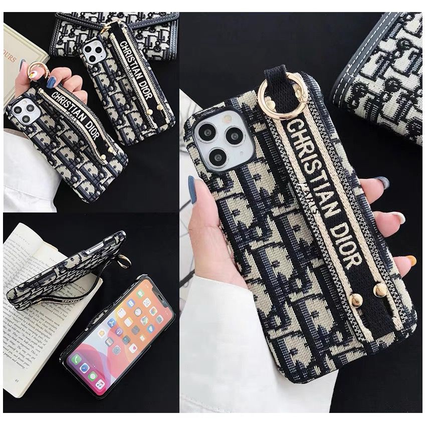 Case Fashion Christian Di*r Strap finger Iphone 7 8 7+ 8+ X Xs Xr Max 11 12 13 14 Pro Max 14+ 14Plus Plus FH43