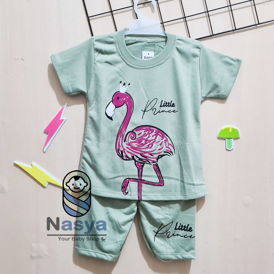 [RS-013] Setelan Baju, Anak perempuan usia 3 bulan - 2 tahun  motif KEREN