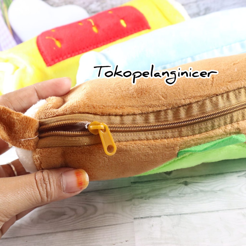 Dompet kosmetik serbaguna travel bisa muat HP cantik Motif Buah Tokopelanginicer