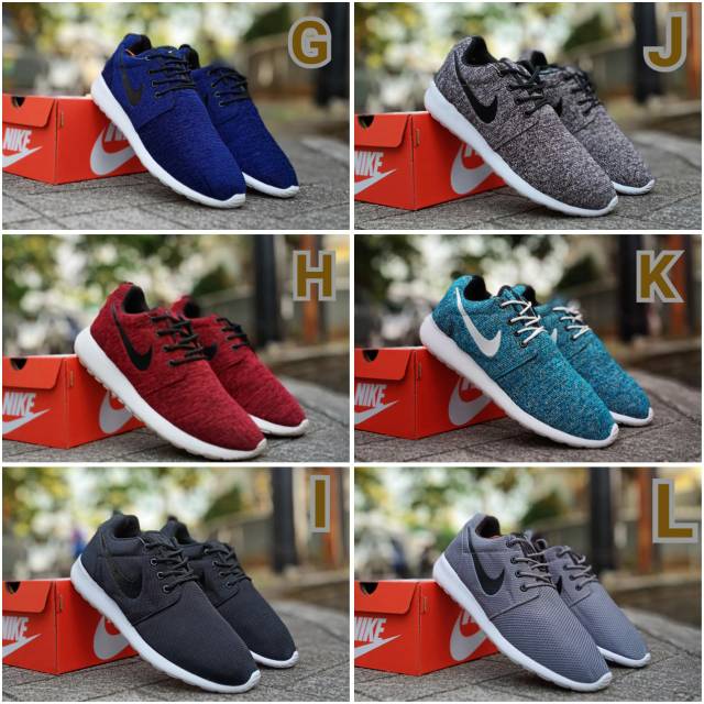 Nike Rosherun (size 36-46), Grade Ori, Free Kaos Kaki