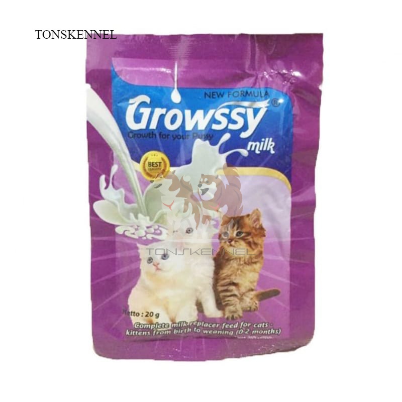 Growssy Milk Kitten 20gr Sachet  Susu Anak Kucing Growsy Koneko Cattiee Cat Top Growth