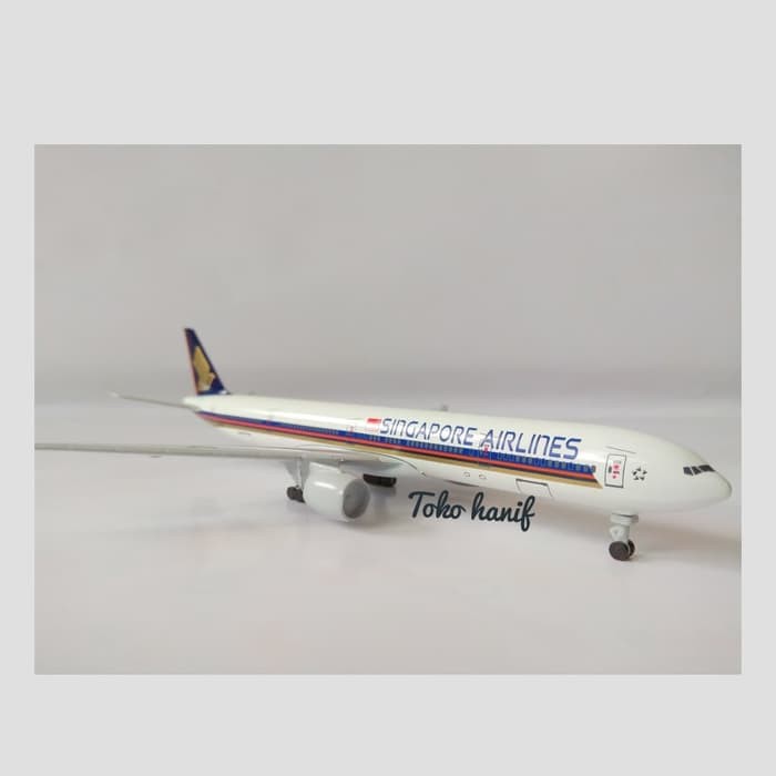 Diecast Miniatur Pesawat Singapore Airlines 18 cmMN070