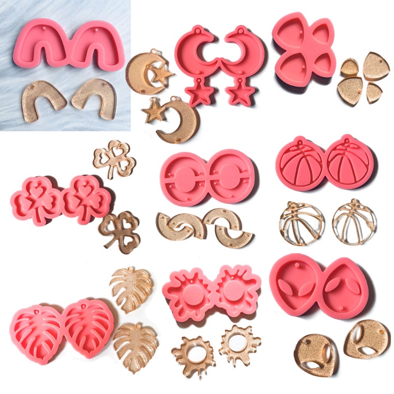 SIY  DIY Earring Mold Shaped Silicone Jewelry Handcraft Epoxy Resin Making Jewelry