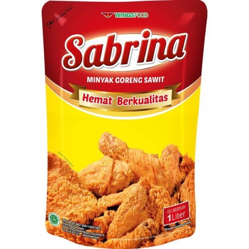 

Sabrina minyak goreng 1liter