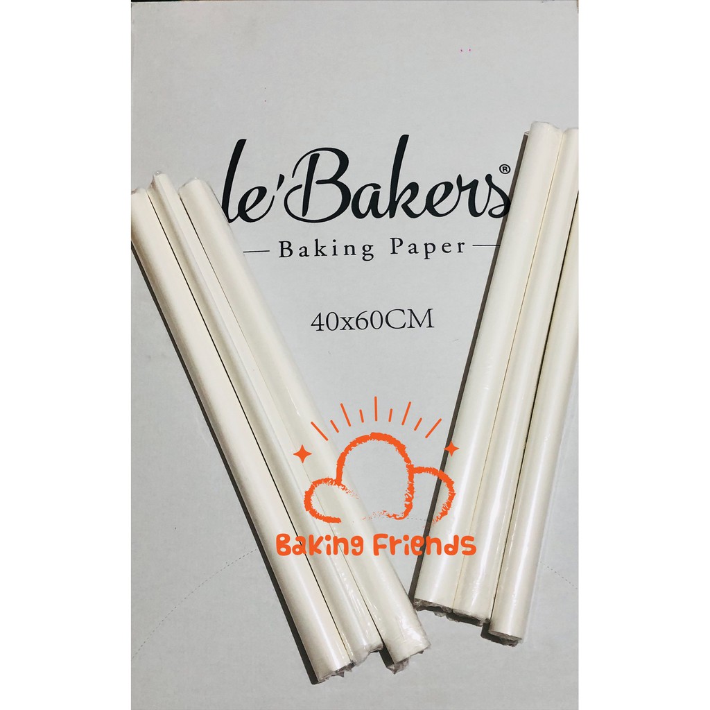 BAKING PAPER LE' BAKERS 5 LEMBAR 40 X 60CM / KERTAS ROTI LE BAKERS