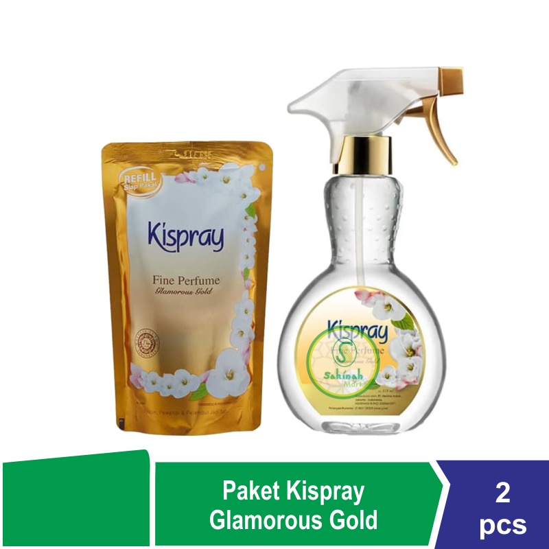 Paket Kispray Glamorous Gold - Pelembut Pakaian