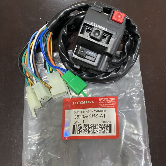 Saklar Kiri Holder Tombol Lampu Dim Sen Sein Dimmer Klakson Motor Honda Supra X Fit Lama Old KRS