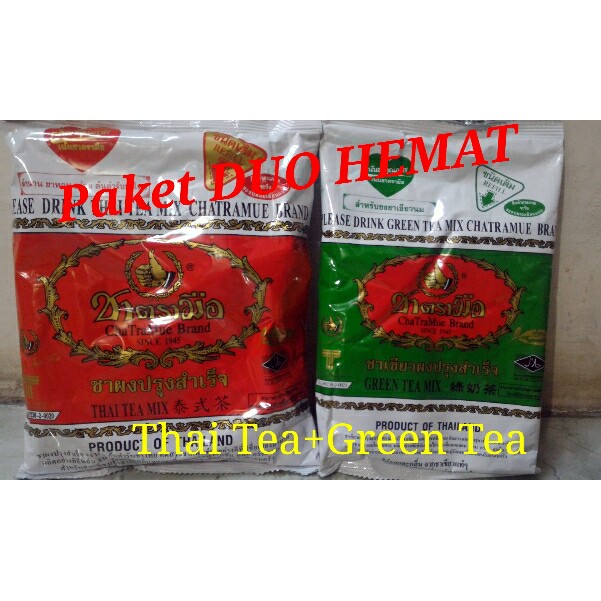 

Paket Hemat Thai Tea dan Green Tea Cha TraMue Brand - tth156