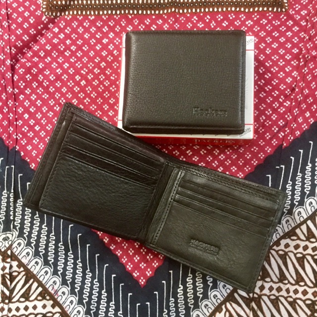 dompet pria model lipat dua horizontal bahan kulit asli lokal berkualitas #dompet #dompetpria #dompetkulit