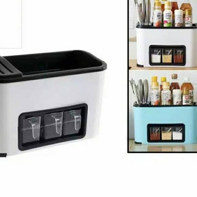 Laci Multifunctional kitchen shelf Rak bumbu dapur serbaguna / Rak bumbu 3 laci