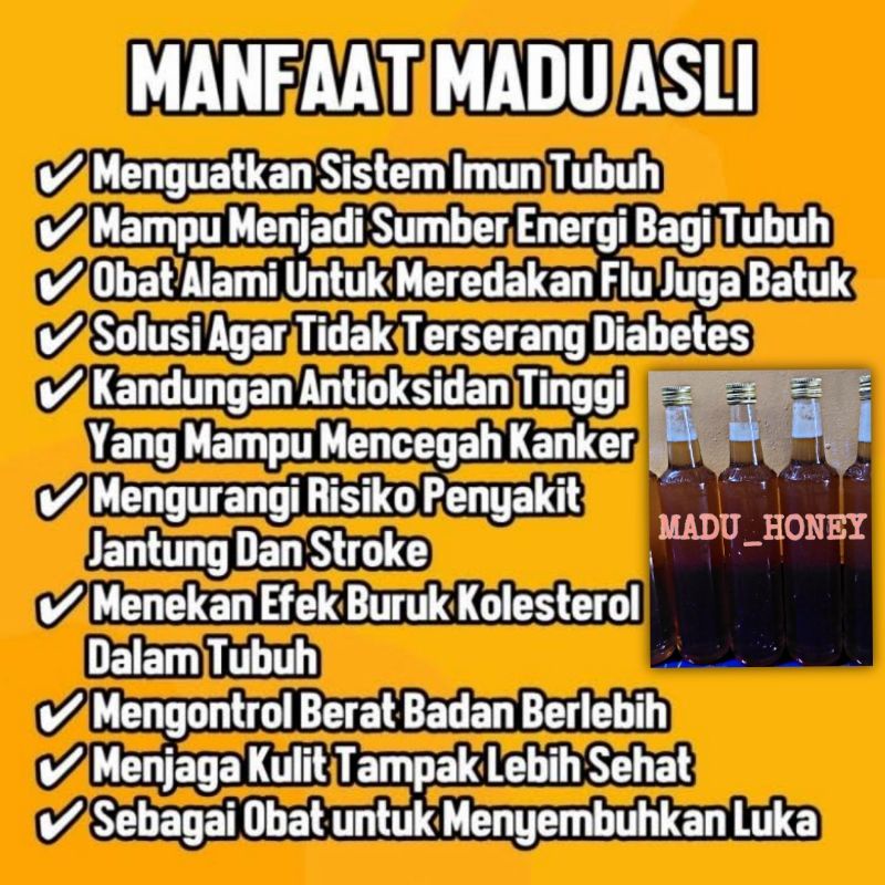 

MADU HONEY / madu murni / madu asli / madu randu