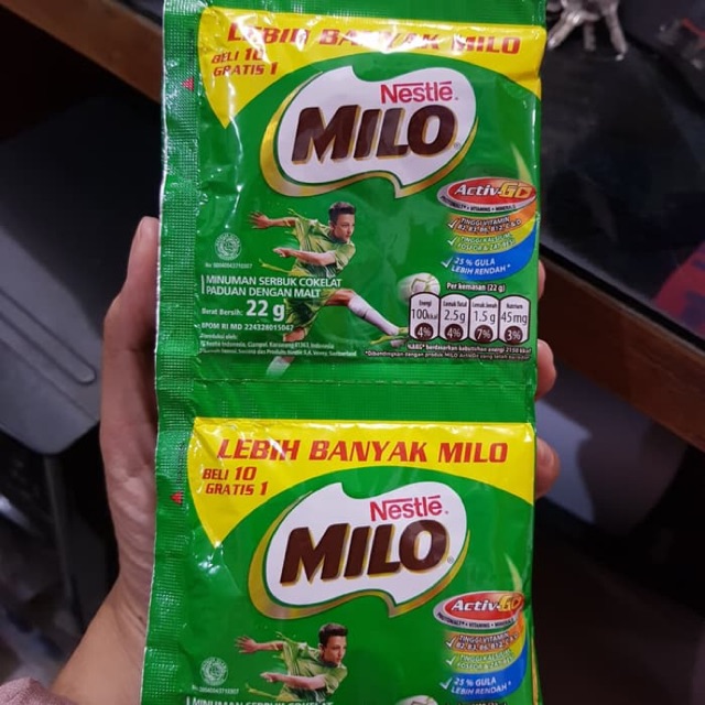 Milo Dus ( 11 x 22g ) 20 renceng / Milo Sachet / Susu Milo / Nestle Milo /