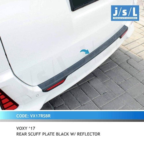 Sillplate Belakang Voxy Hitam With Reflektor