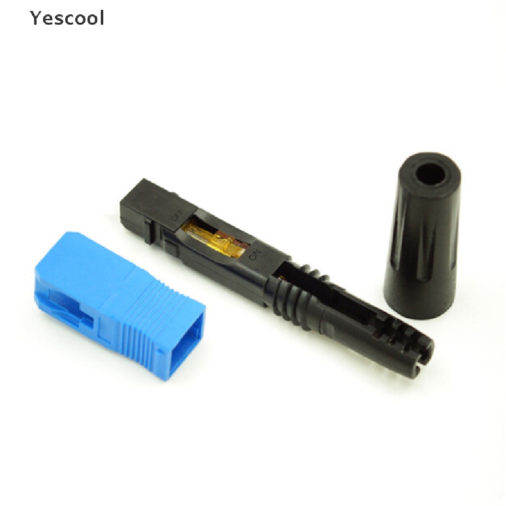 Yescool Konektor Kabel Fiber Optik SC / UPC FTTH