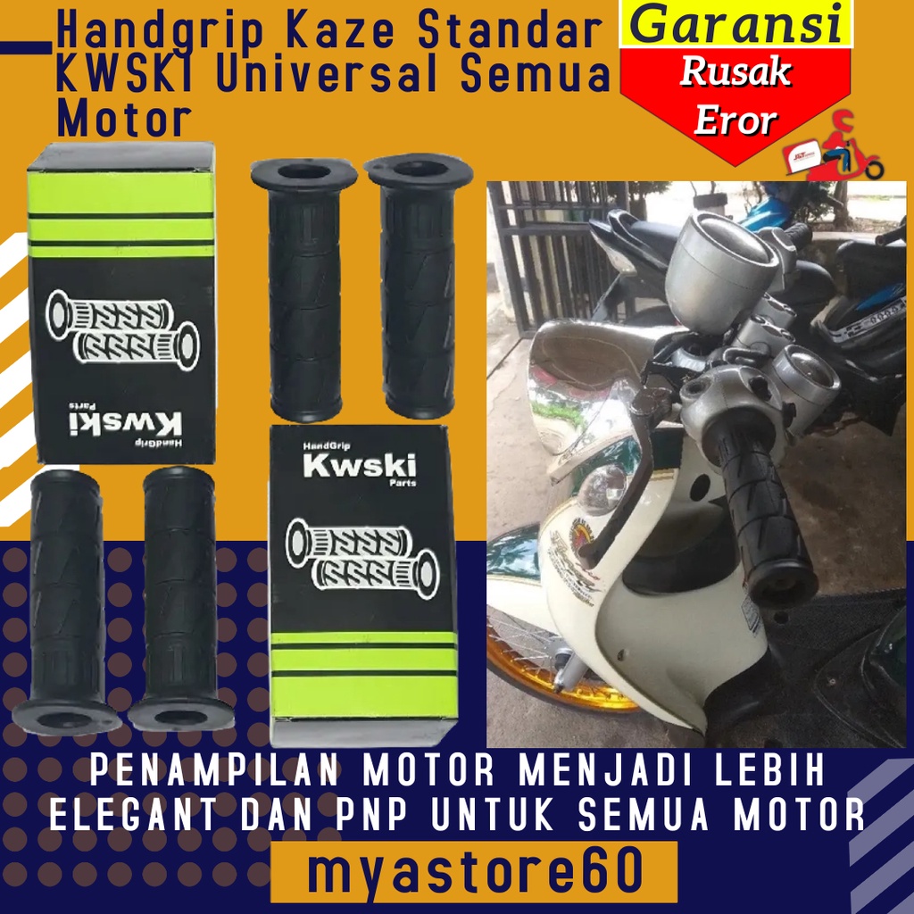 Handgrip Hand Grip Kaze Standar KWSKI Handle Hendel Handfat Hand Fat Kaze Cover Grip Pegangan Original Kaze Universal Semua Motor