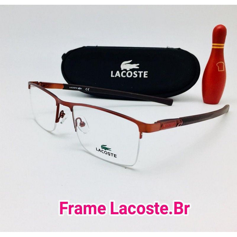 PAKET PROGRESIF Frame kacamata pria/wanita Lacoste sporty frame kacamata minus/normal free box+clean