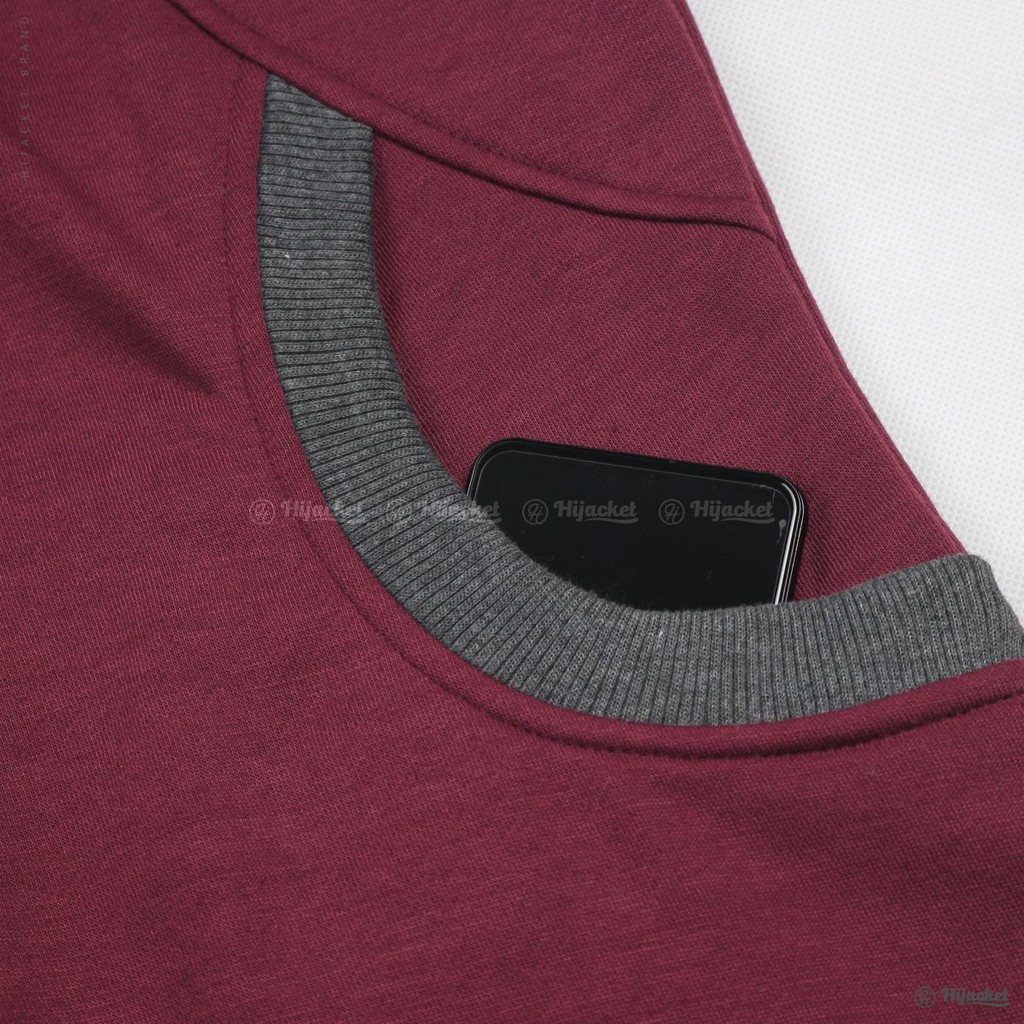 Jaket Jacket Wanita Cewek Cewe Hijaket Hijabers Muslimah Panjang Hoodie Hijacket Handsock ELK Ungu-6