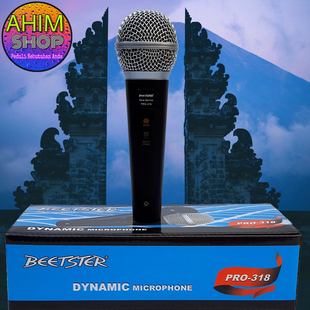 Beetster® New Series PRO-318 Dynamic Microphone Mic Kabel 403cm + Switch ON/OFF Beetster-2