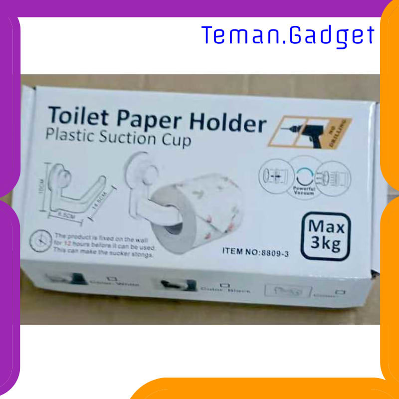 TG-DG2033 HOUSEEN GANTUNGAN TEMPAT TISU TOILET SUCTION CUP - 8809-3